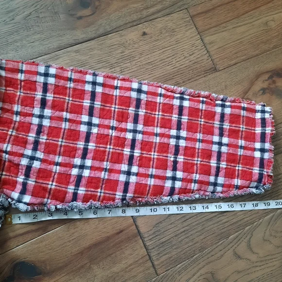 Patchwork Rag Quilt Upcycled Open Front Oversized Jacket - Picture 16 of 16